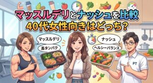 マッスルデリとナッシュを理学療法士が比較するアイキャッチ