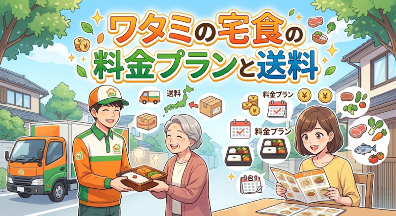 ワタミの宅食の料金プランと送料のイメージ