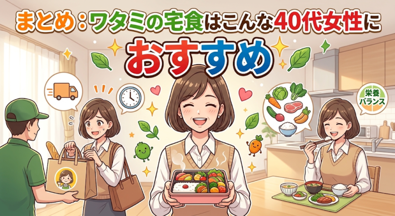 ワタミの宅食のまとめのイメージ