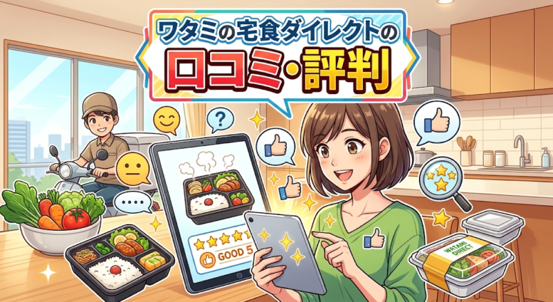 ワタミの宅食ダイレクトの口コミ・評判のイメージ