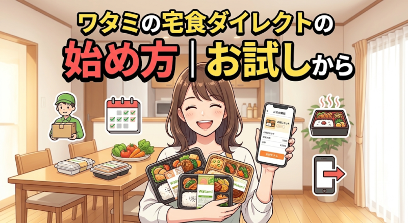 ワタミの宅食ダイレクトをお試しセットから始めるイメージ